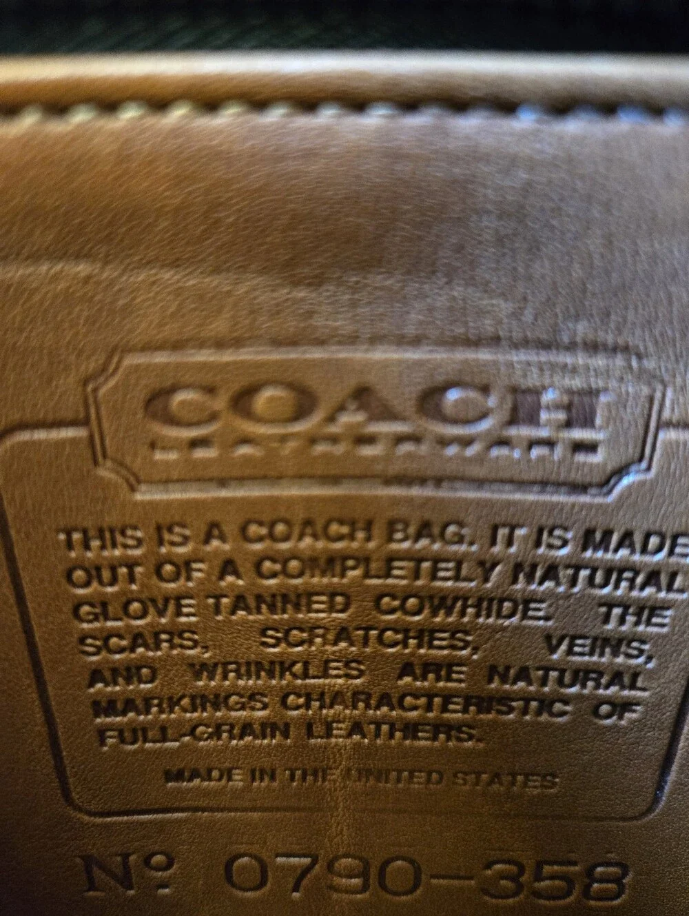 Coach Murphy 9930 Brown British Tan Vintage Bag Purse Crossbody Pre-94 Leather